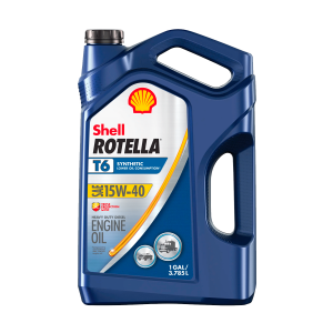 Shell Rotella T6 Full Synthetic 15W-40 Diesel Engine Oil, 1 Gallon